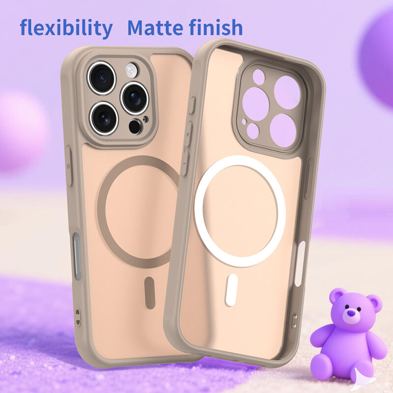 Husa iPhone 16 Pro Techsuit HaloFrost II MagSafe, auriu