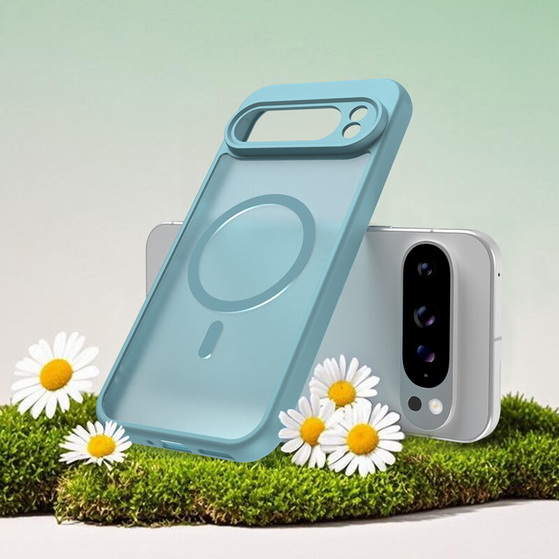 Husa Google Pixel 10 Pro XL Techsuit HaloFrost II MagSafe, verde menta