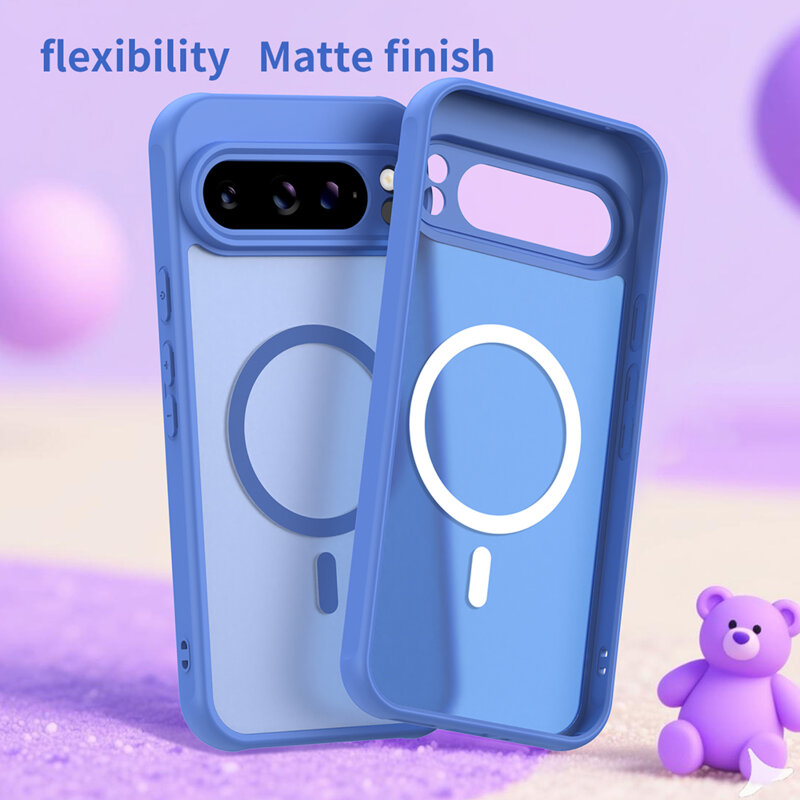 Husa Google Pixel 10 Pro Techsuit HaloFrost II MagSafe, albastru