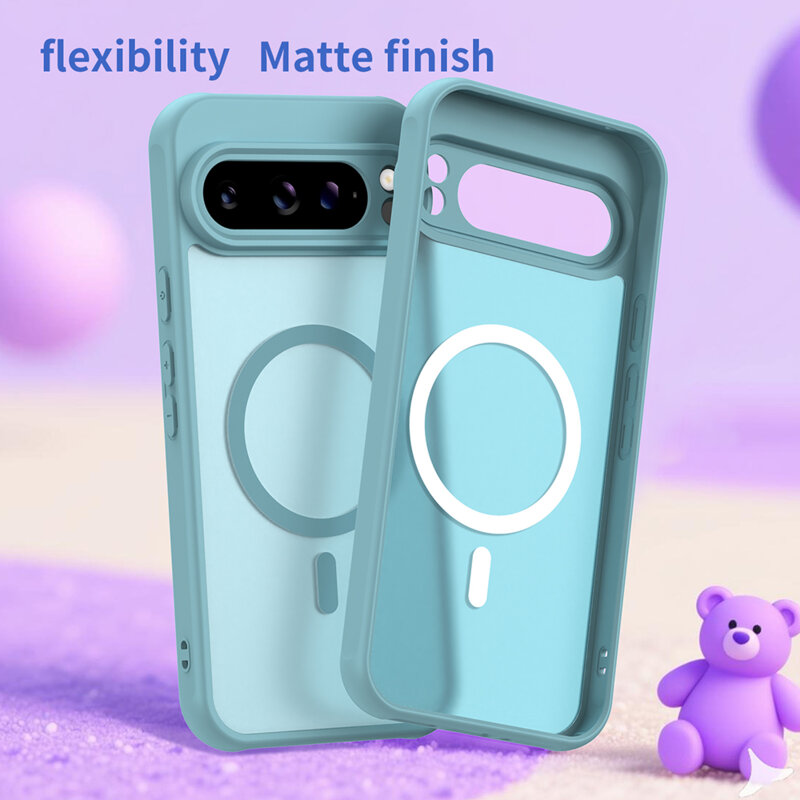 Husa Google Pixel 10 Pro Techsuit HaloFrost II MagSafe, verde menta