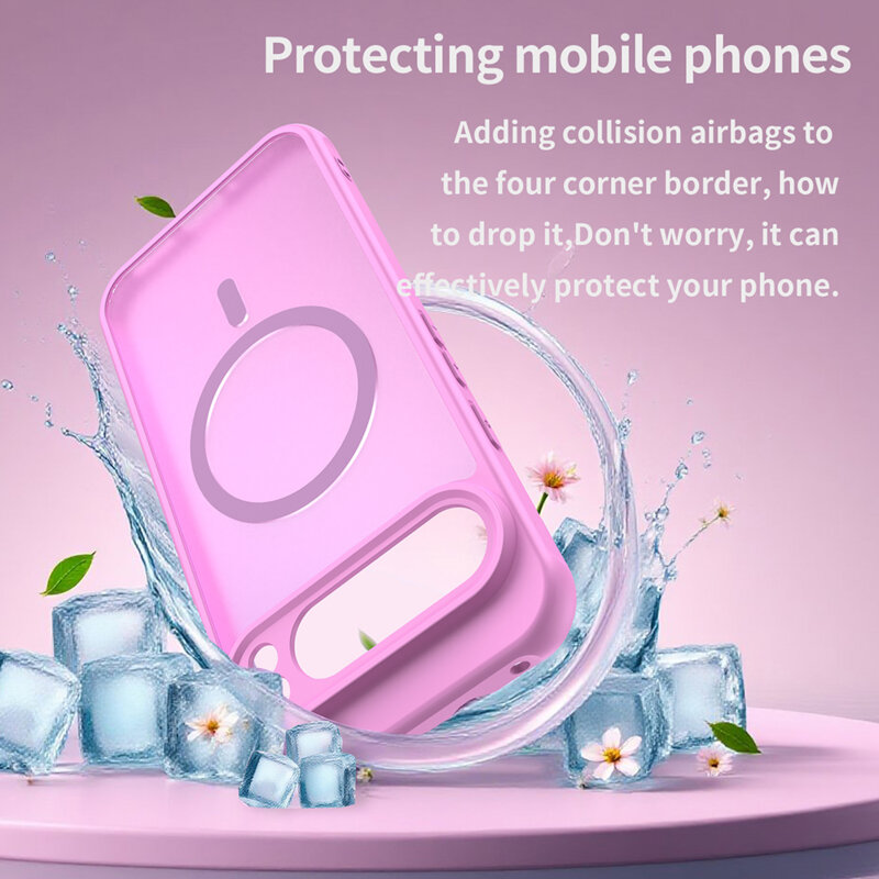 Husa Google Pixel 10 Pro Techsuit HaloFrost II MagSafe, roz