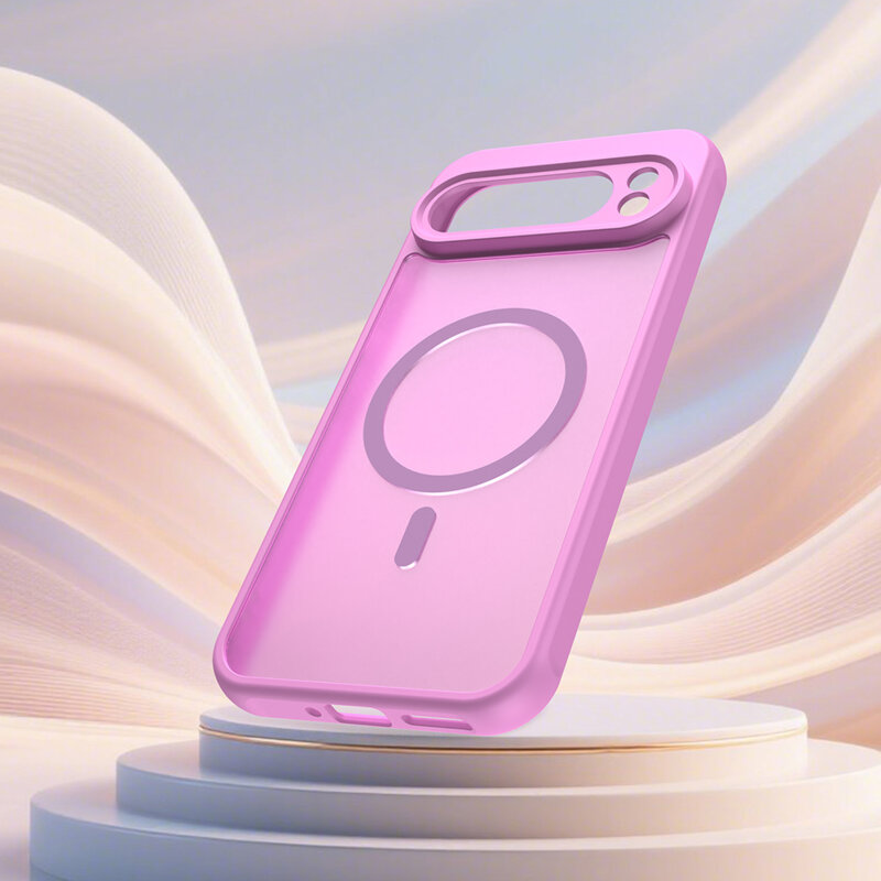 Husa Google Pixel 10 Pro XL Techsuit HaloFrost II MagSafe, roz