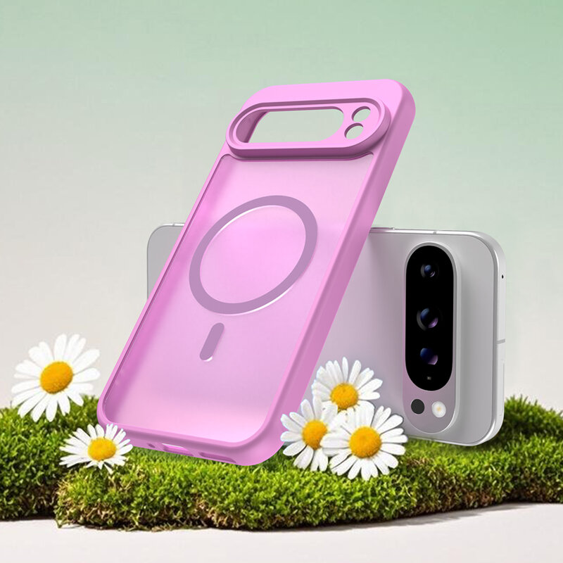 Husa Google Pixel 10 Pro XL Techsuit HaloFrost II MagSafe, roz