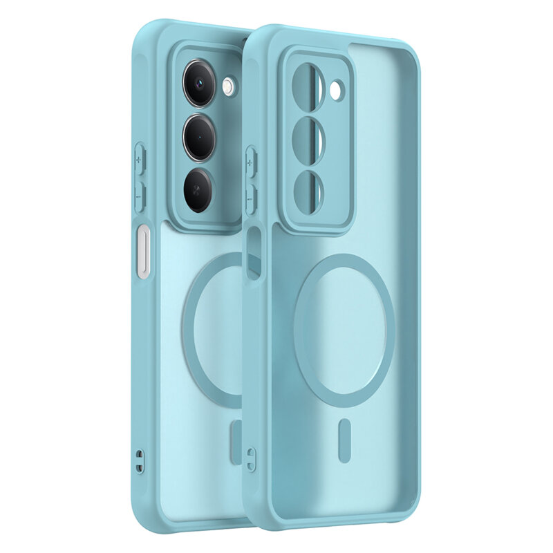 Husa Xiaomi Redmi 15 4G Techsuit HaloFrost II MagSafe, verde menta