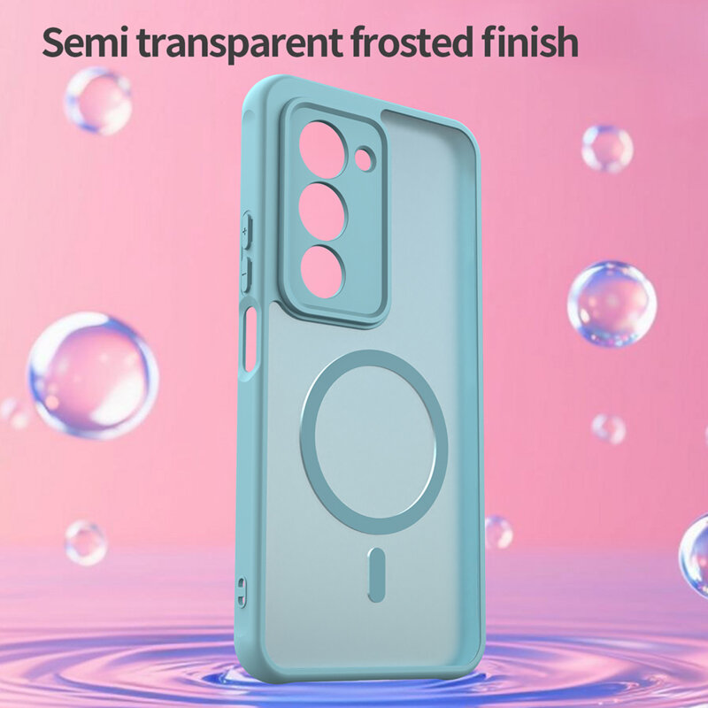 Husa Xiaomi Redmi 15 5G Techsuit HaloFrost II MagSafe, verde menta