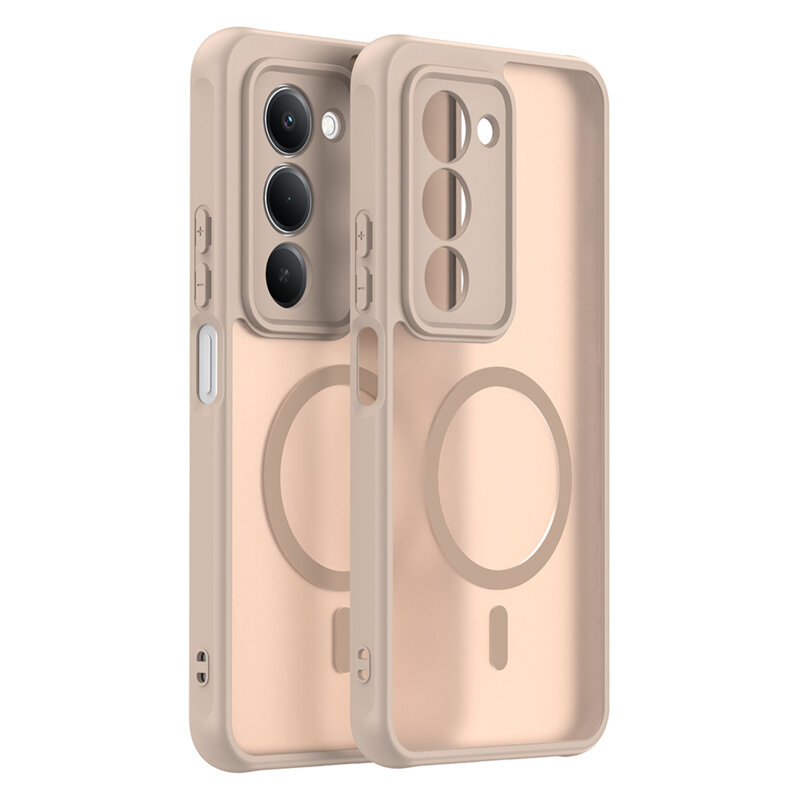 Husa Xiaomi Redmi 15 4G Techsuit HaloFrost II MagSafe, auriu