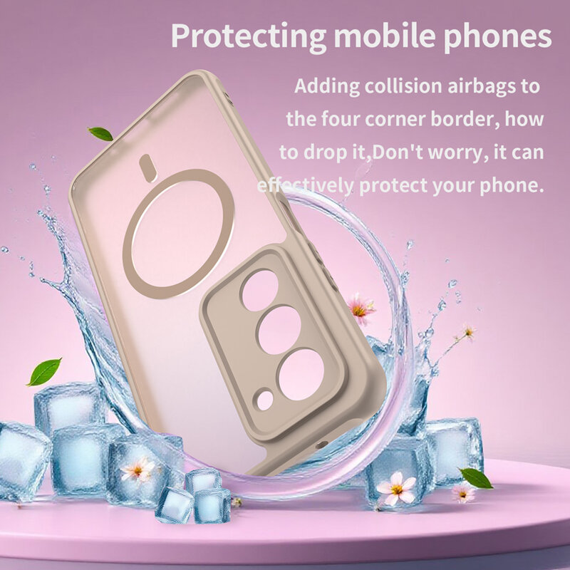 Husa Xiaomi Redmi 15 4G Techsuit HaloFrost II MagSafe, auriu