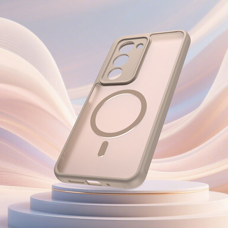 Husa Xiaomi Redmi 15 4G Techsuit HaloFrost II MagSafe, auriu