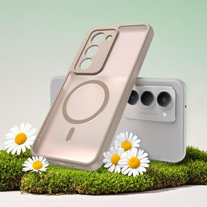 Husa Xiaomi Redmi 15 4G Techsuit HaloFrost II MagSafe, auriu