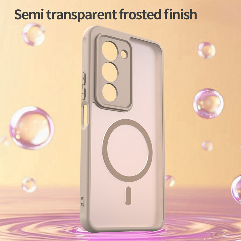 Husa Xiaomi Redmi 15 5G Techsuit HaloFrost II MagSafe, auriu