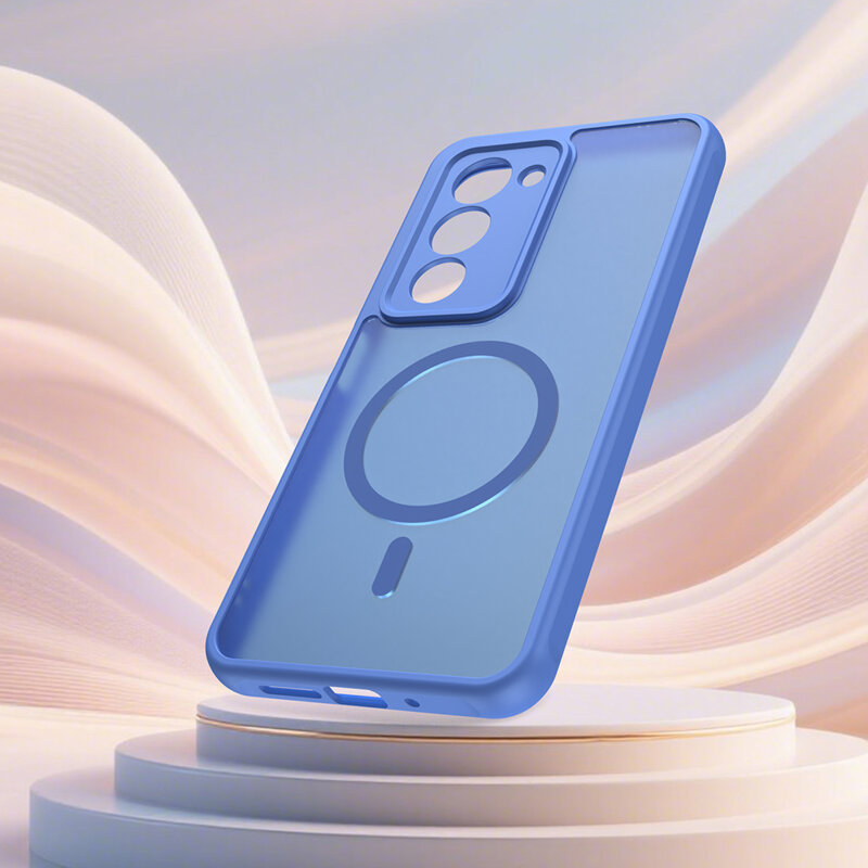 Husa Xiaomi Redmi 15 4G Techsuit HaloFrost II MagSafe, albastru