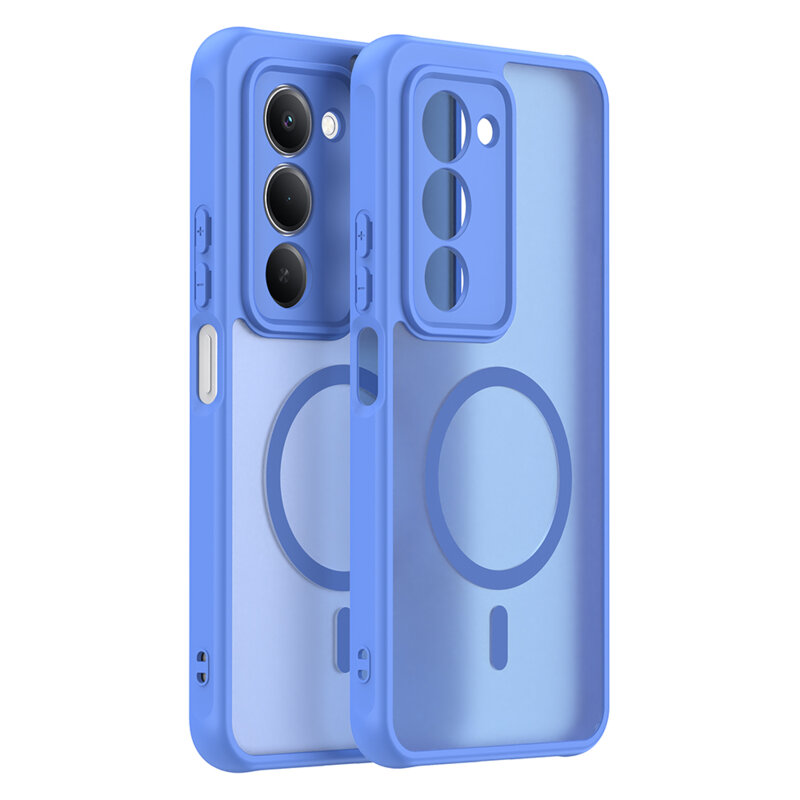 Husa Xiaomi Redmi 15 5G Techsuit HaloFrost II MagSafe, albastru