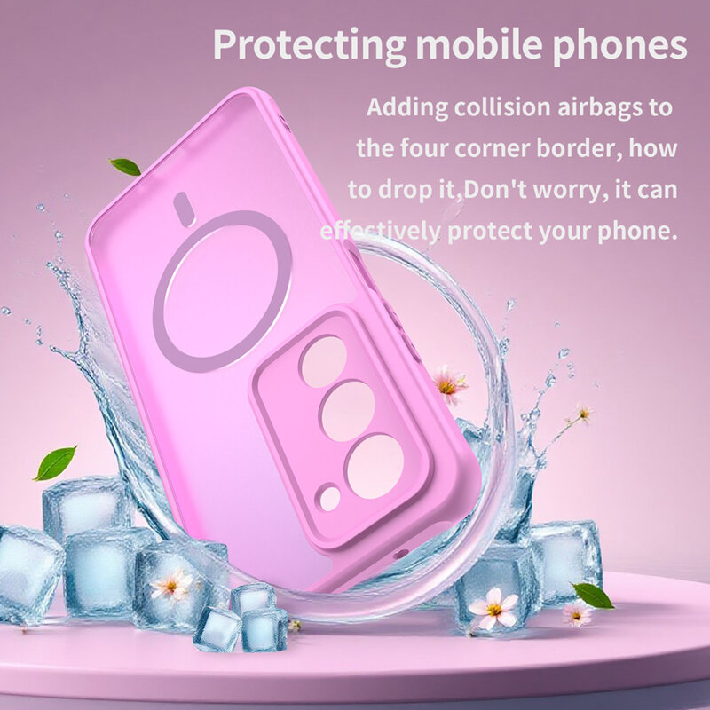 Husa Xiaomi Redmi 15 4G Techsuit HaloFrost II MagSafe, roz