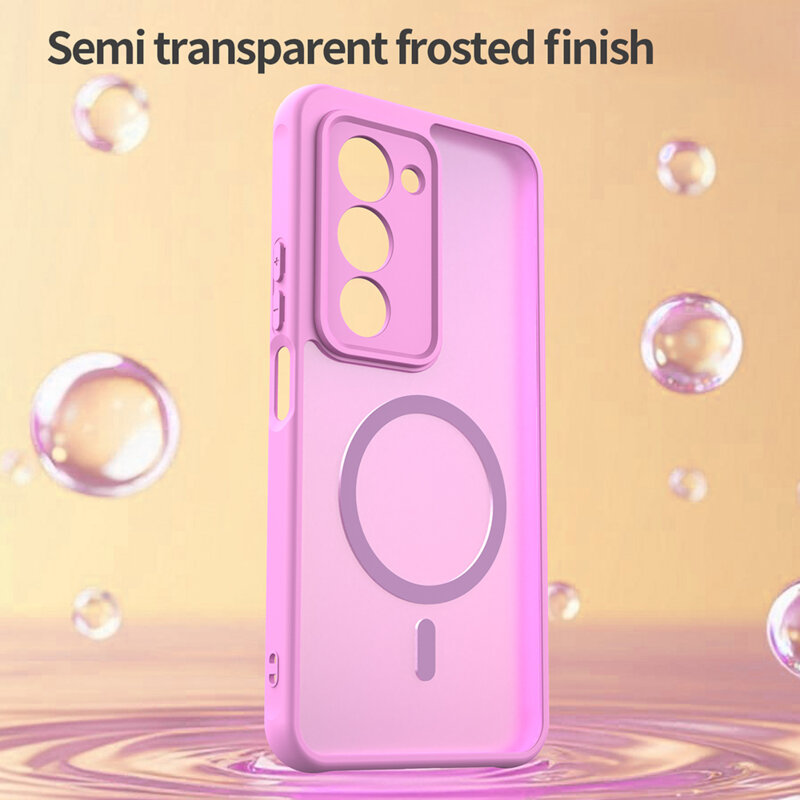 Husa Xiaomi Redmi 15 5G Techsuit HaloFrost II MagSafe, roz