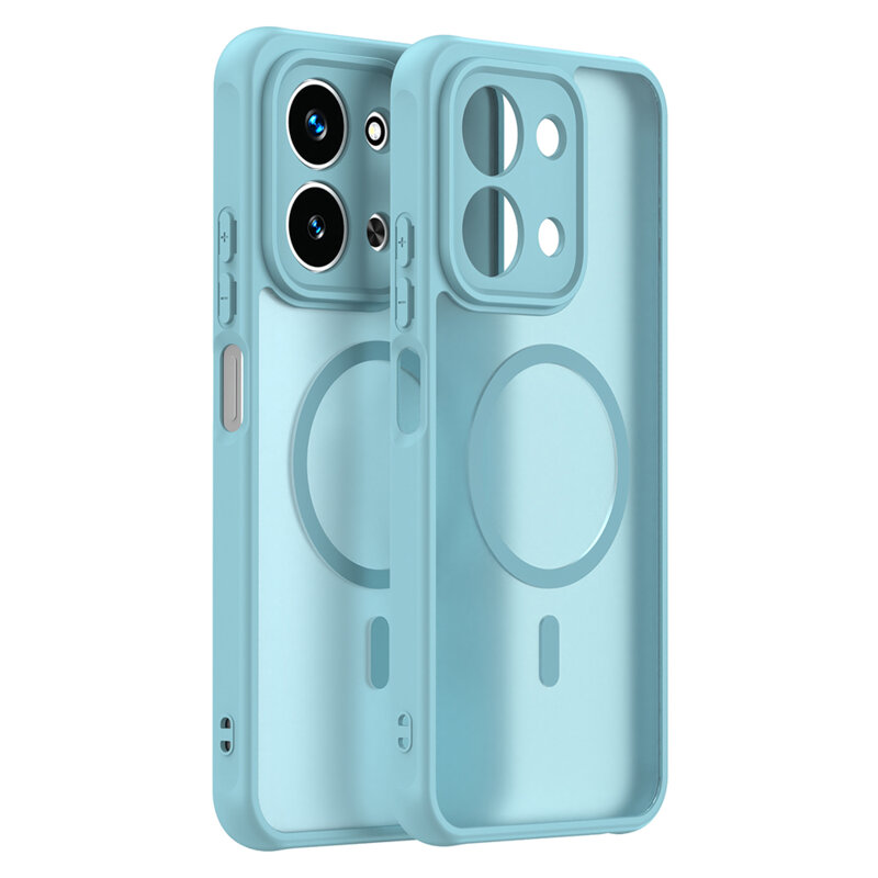 Husa Xiaomi Redmi 15C 4G Techsuit HaloFrost II MagSafe, verde menta