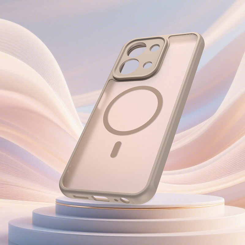 Husa Xiaomi Redmi 15C 4G Techsuit HaloFrost II MagSafe, auriu