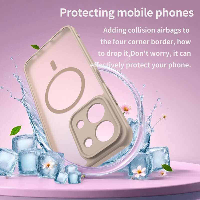 Husa Xiaomi Redmi 15C 4G Techsuit HaloFrost II MagSafe, auriu