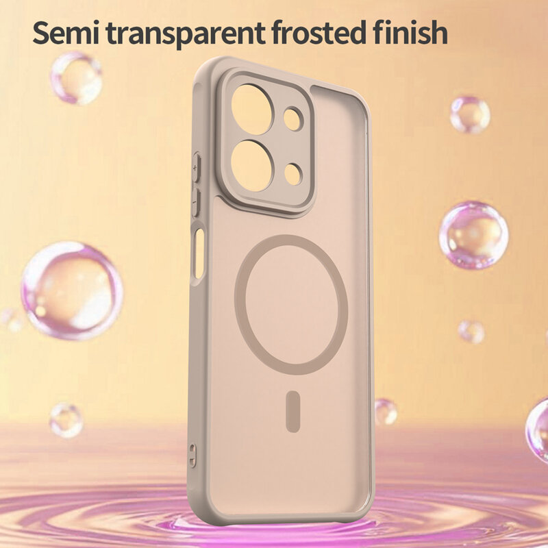 Husa Xiaomi Redmi 15C 5G Techsuit HaloFrost II MagSafe, auriu
