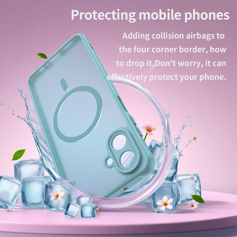 Husa Samsung Galaxy A07 4G Techsuit HaloFrost II MagSafe, verde menta