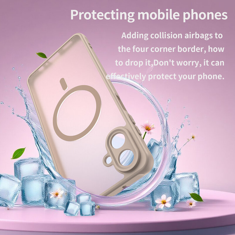 Husa Samsung Galaxy A07 4G Techsuit HaloFrost II MagSafe, auriu