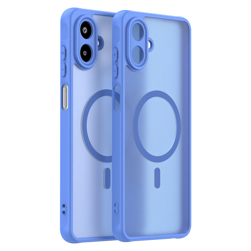 Husa Samsung Galaxy A07 4G Techsuit HaloFrost II MagSafe, albastru