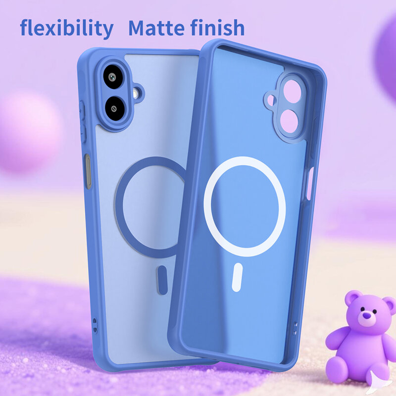 Husa Samsung Galaxy A07 4G Techsuit HaloFrost II MagSafe, albastru