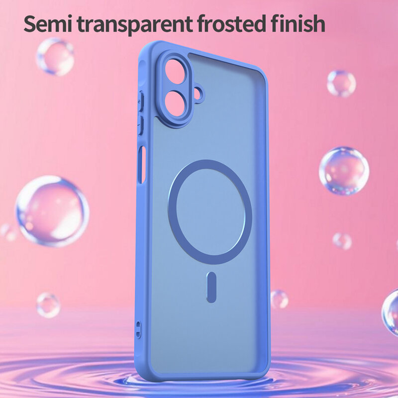 Husa Samsung Galaxy A07 4G Techsuit HaloFrost II MagSafe, albastru