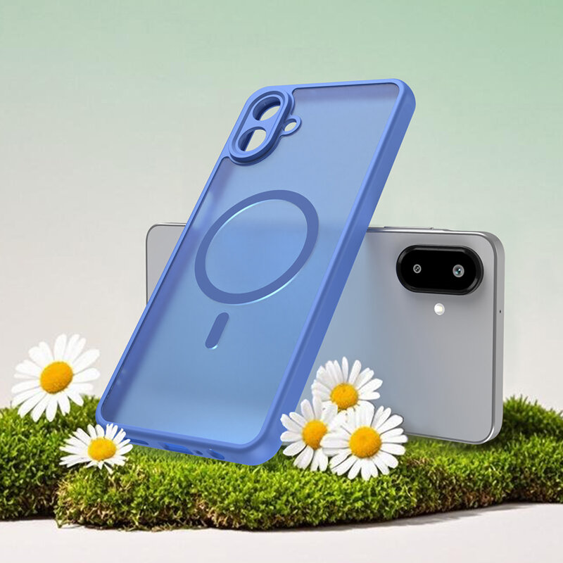 Husa Samsung Galaxy A07 4G Techsuit HaloFrost II MagSafe, albastru