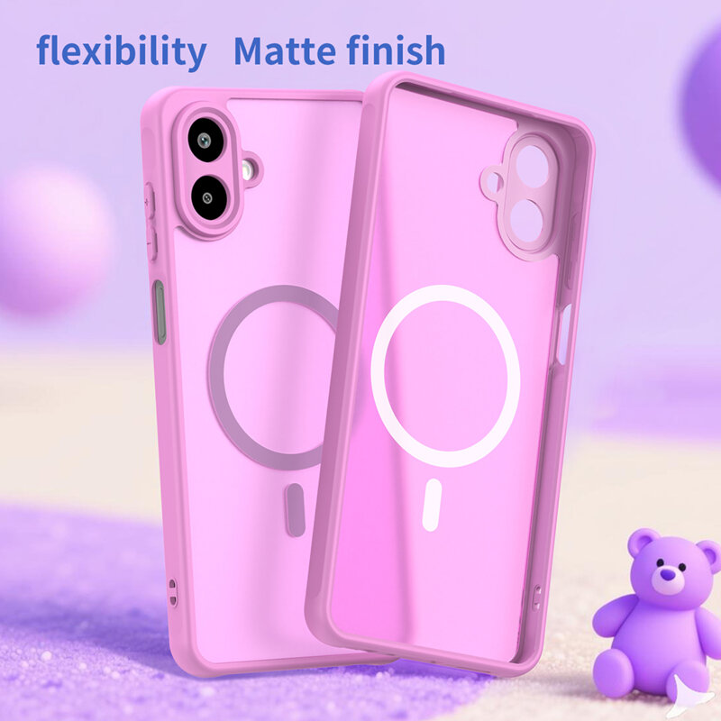 Husa Samsung Galaxy A07 4G Techsuit HaloFrost II MagSafe, roz