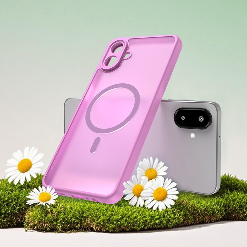 Husa Samsung Galaxy A07 4G Techsuit HaloFrost II MagSafe, roz