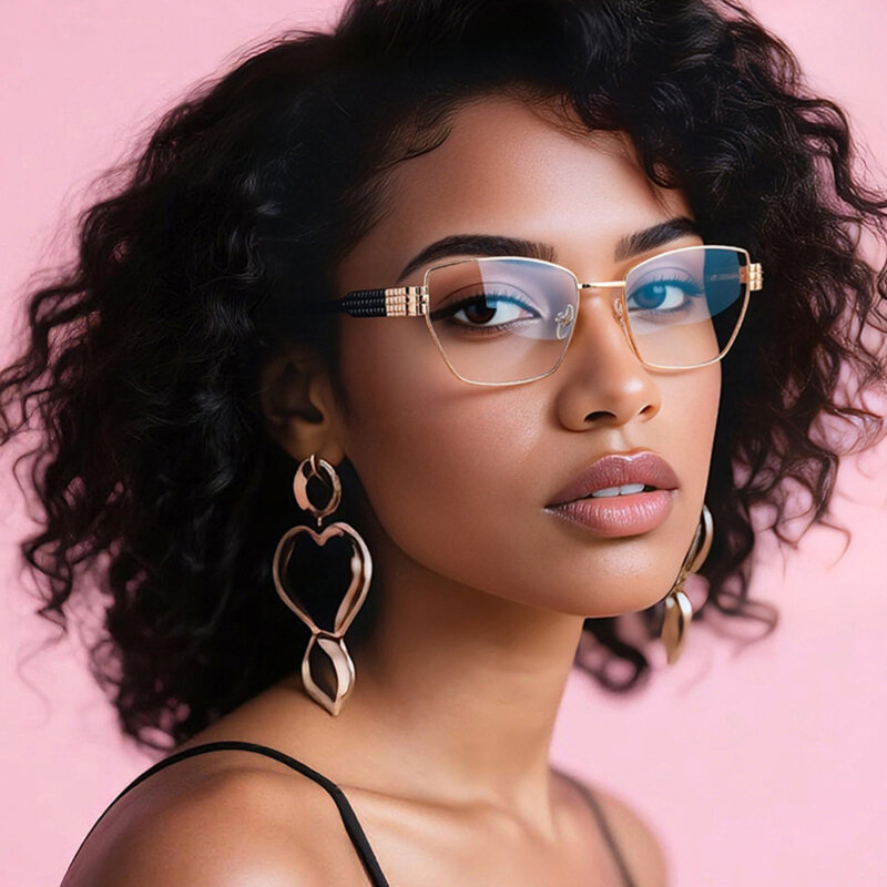 Ochelari antireflex dama pentru calculator Techsuit, auriu, 3162