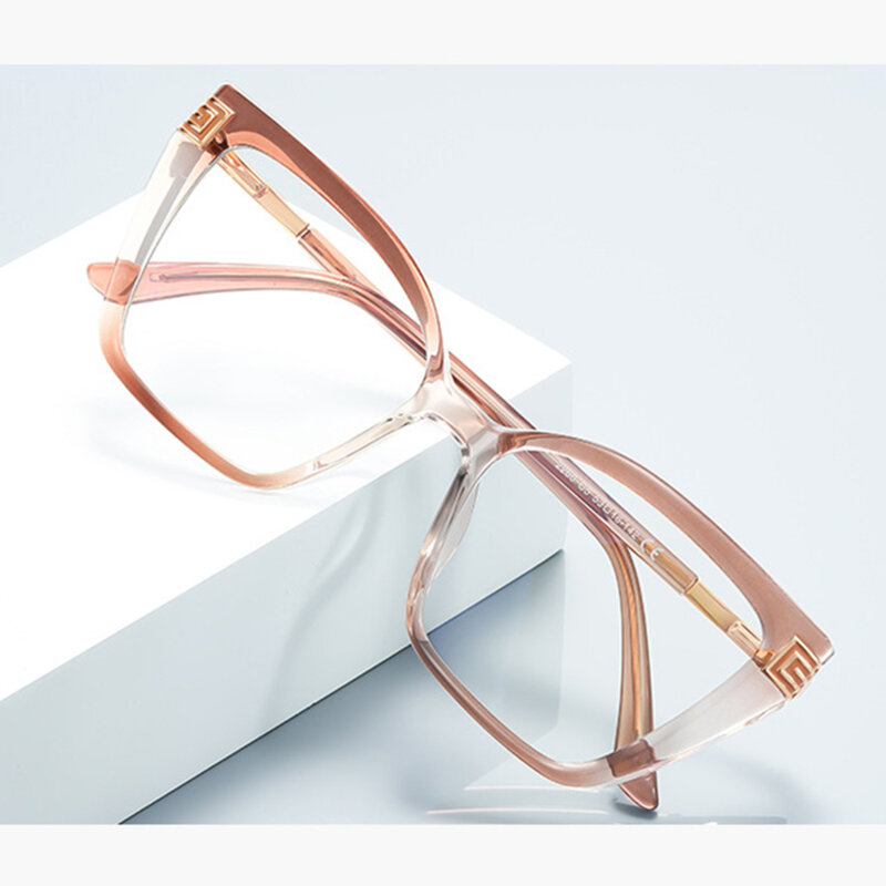 Ochelari antireflex dama pentru calculator Techsuit, negru/auriu, 2260