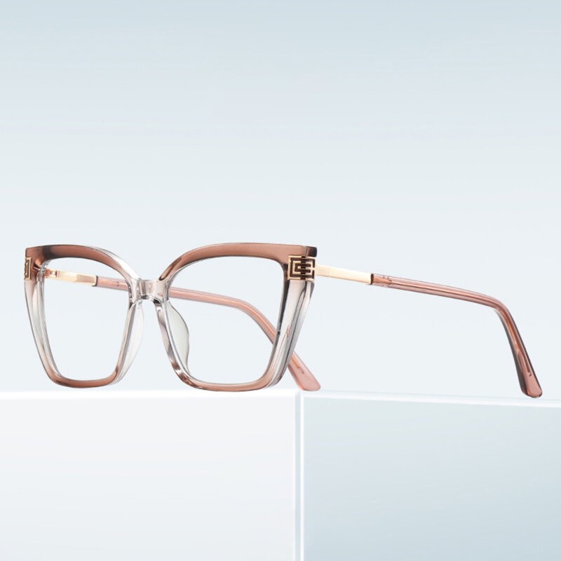 Ochelari antireflex dama pentru calculator Techsuit, negru/auriu, 2260