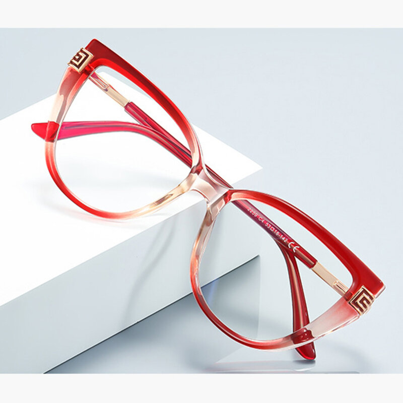 Ochelari antireflex dama pentru calculator Techsuit, negru/auriu, 2259