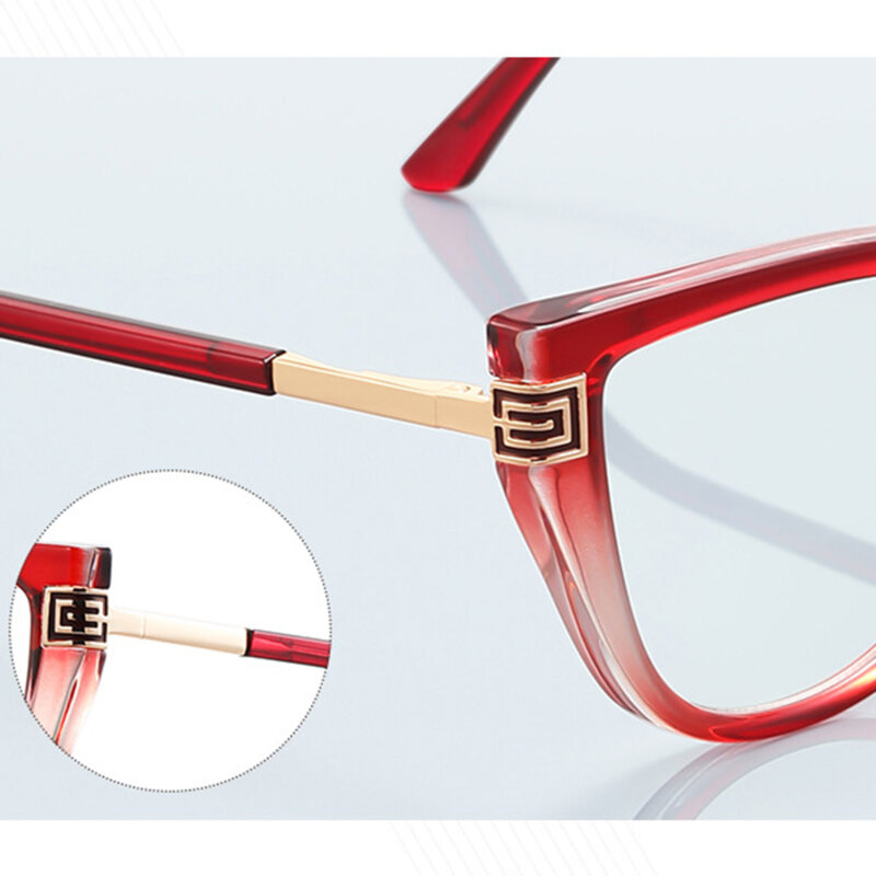 Ochelari antireflex dama pentru calculator Techsuit, negru/auriu, 2259