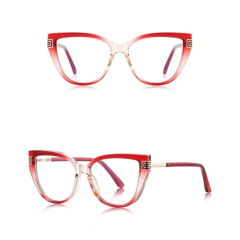 Ochelari antireflex dama pentru calculator Techsuit, rosu, 2259