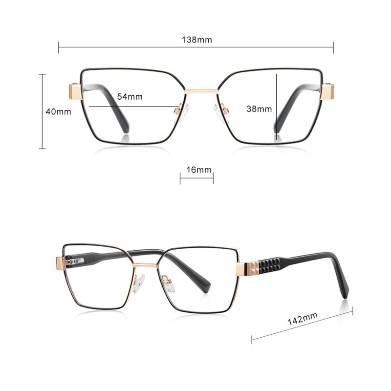 Ochelari antireflex dama pentru calculator Techsuit, negru, 3169