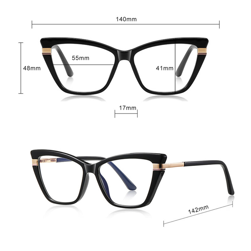 Ochelari antireflex dama pentru calculator Techsuit, maro, 2271