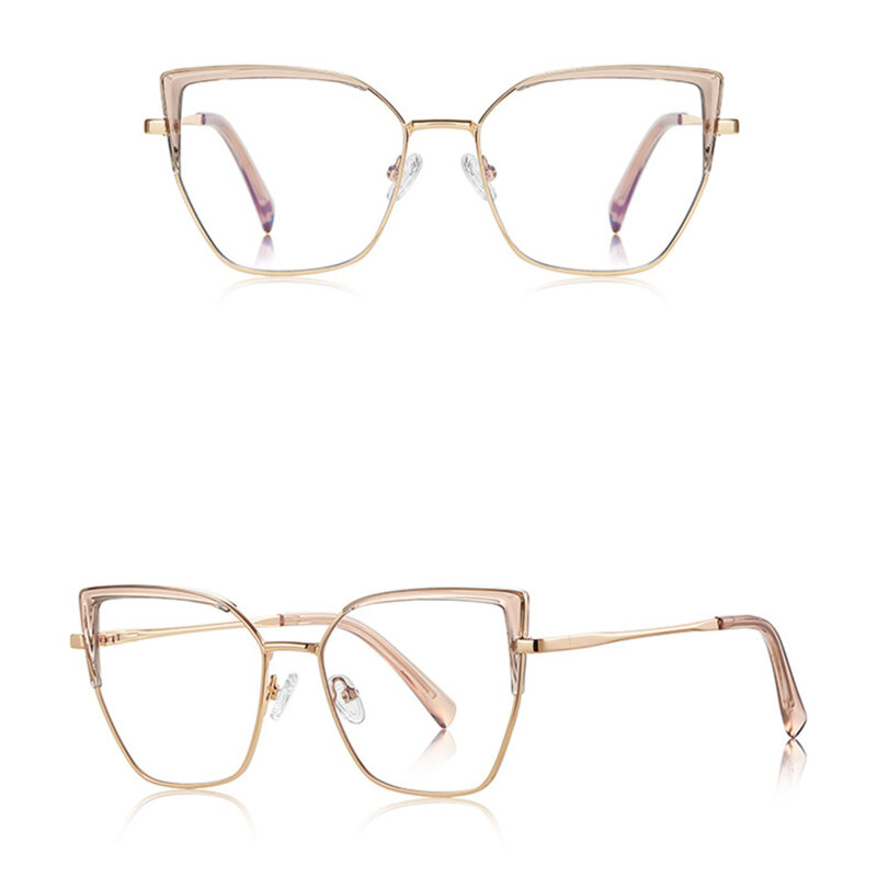 Ochelari antireflex dama pentru calculator Techsuit, auriu/roz, 3156