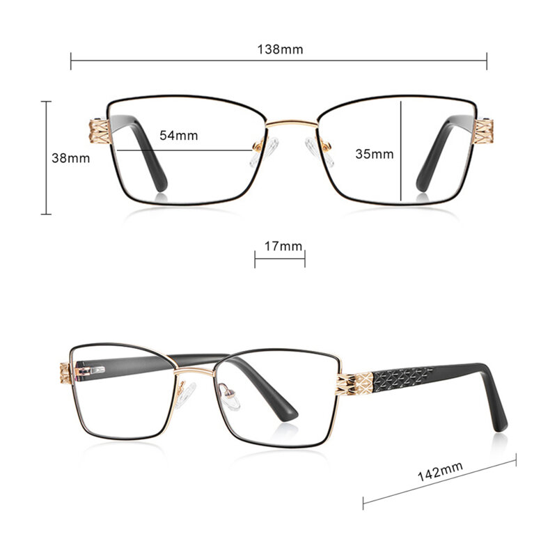 Ochelari antireflex dama pentru calculator Techsuit, negru, 3171