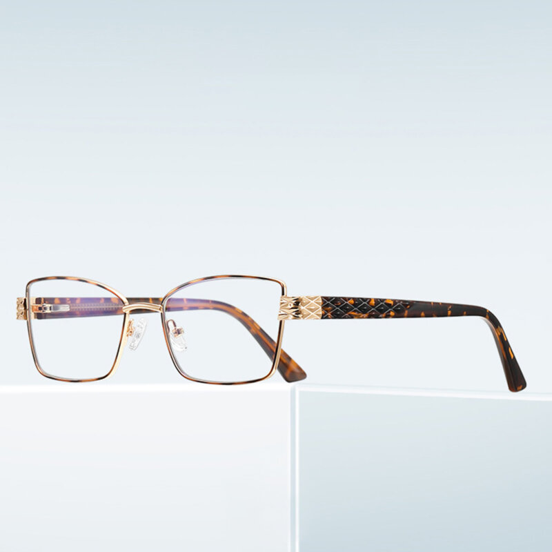 Ochelari antireflex dama pentru calculator Techsuit, auriu/negru, 3171