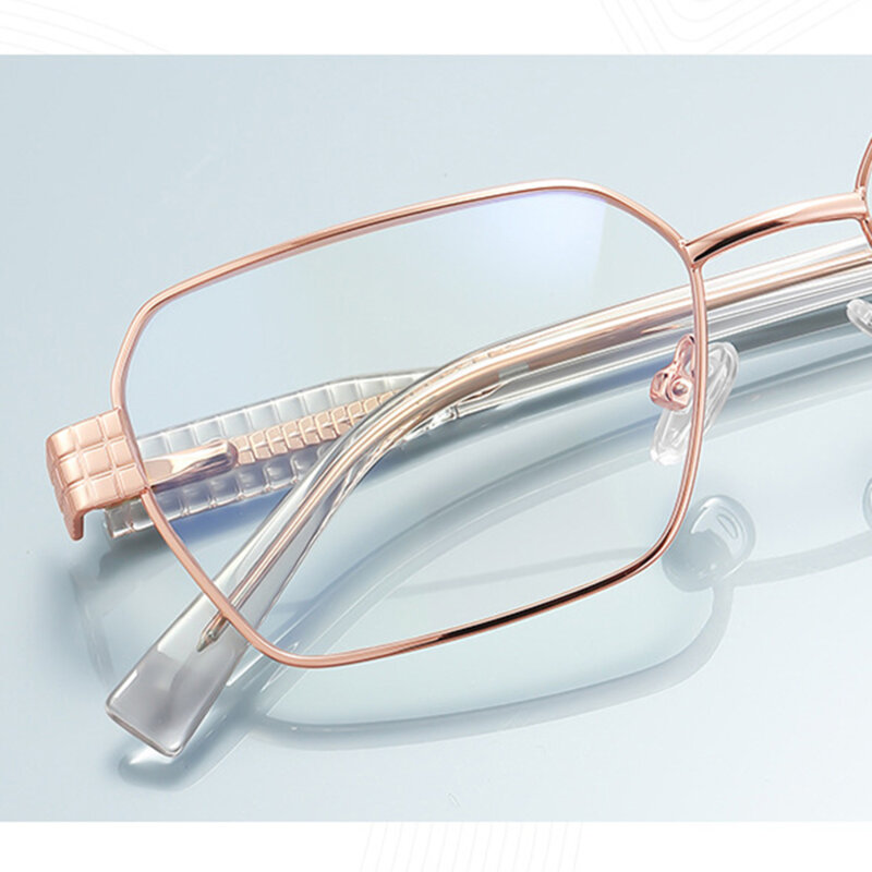 Ochelari antireflex dama pentru calculator Techsuit, auriu/negru, 3161