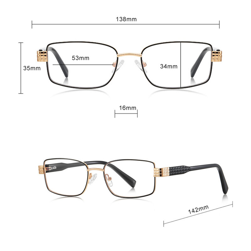 Ochelari antireflex dama pentru calculator Techsuit, auriu/negru, 3163