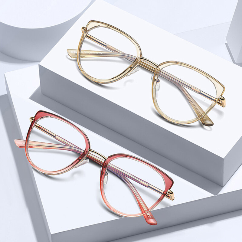 Ochelari antireflex dama pentru calculator Techsuit, auriu/roz, 82290