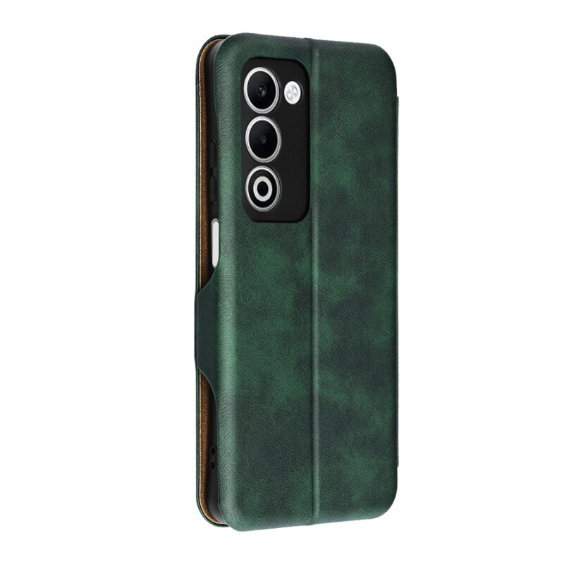 Husa 360° Oppo A5 4G Techsuit Safe Wallet Plus, verde