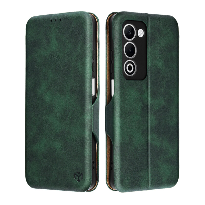 Husa 360° Oppo A5 5G Techsuit Safe Wallet Plus, verde
