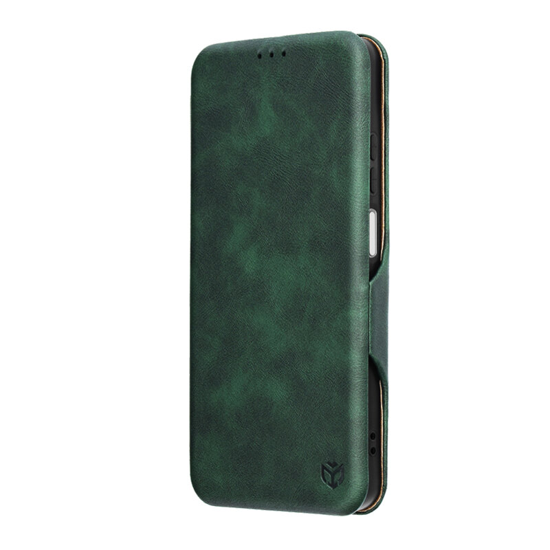 Husa 360° Oppo A5 5G Techsuit Safe Wallet Plus, verde