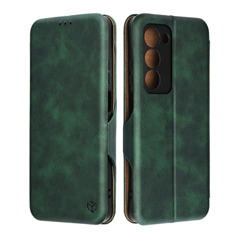 Husa 360° Oppo A5 5G Techsuit Safe Wallet Plus, verde