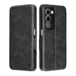 Husa 360° Oppo A5 5G Techsuit Safe Wallet Plus, negru