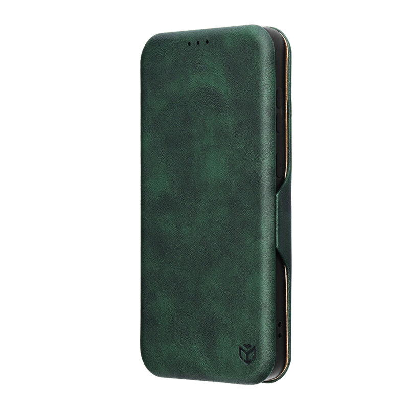 Husa 360° Samsung Galaxy S25 FE Techsuit Safe Wallet Plus, verde